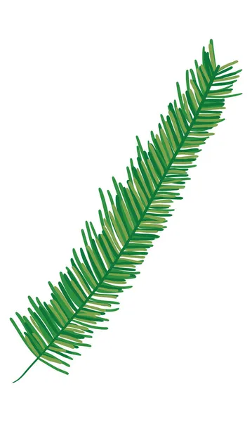 Icono de hoja de pino — Vector de stock