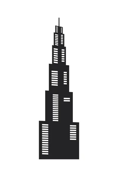 Edificio Burj Khalifa — Vector de stock
