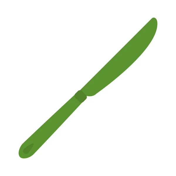 Grön kniv-ikonen — Stock vektor