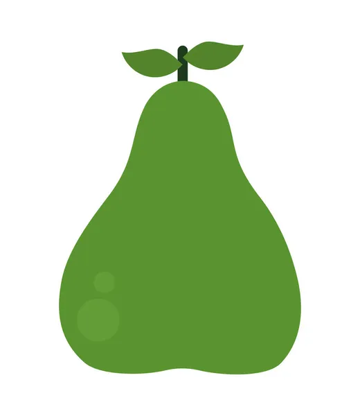 ไอคอนลูกแพร์สีเขียว — ภาพเวกเตอร์สต็อก
