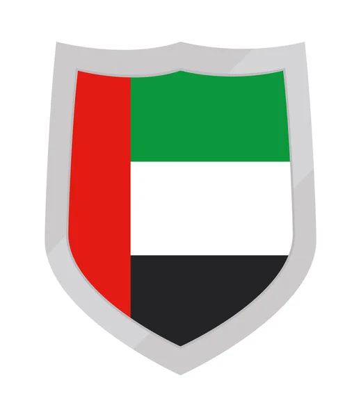 Vereinigte arabische Emirate Schild — Stockvektor
