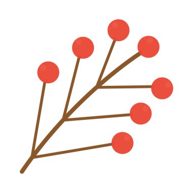 Kırmızı böğürtlenli dal