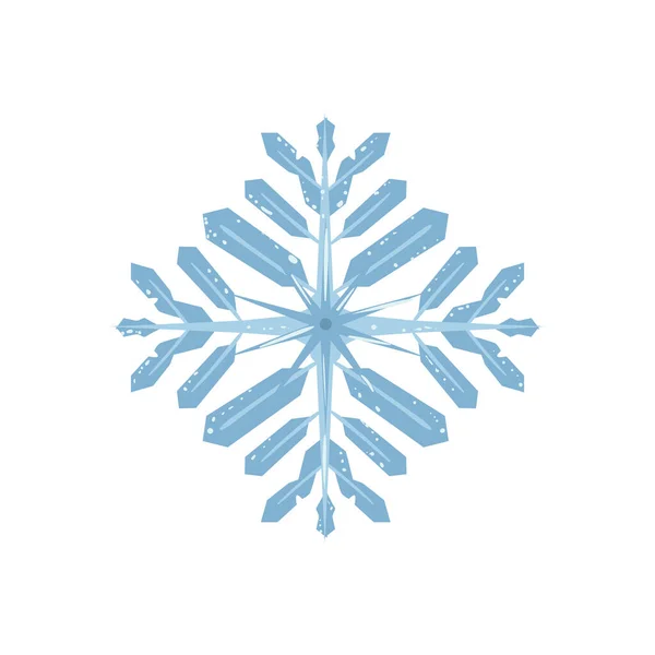 Blaue Schneeflocken — Stockvektor