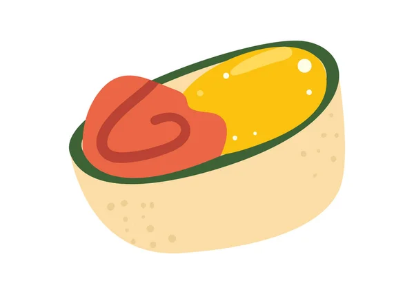 Sushi roll illustratie — Stockvector