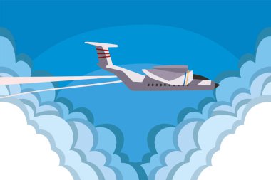 Güzel uçak posteri.