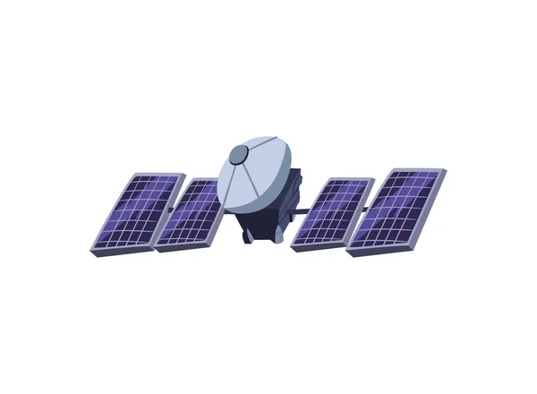 Diseño de satélite gris — Vector de stock
