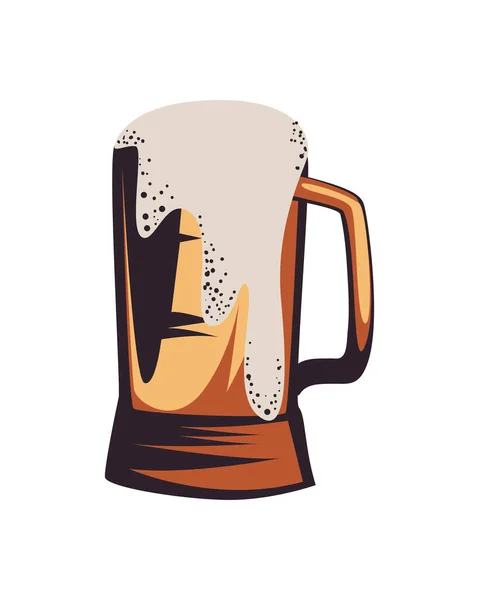 Design de caneca de cerveja —  Vetores de Stock