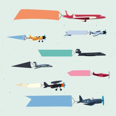 Kartelli sekiz uçak.