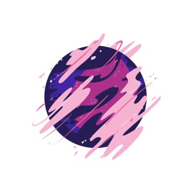 Menekşe gezegen illüstrasyonu