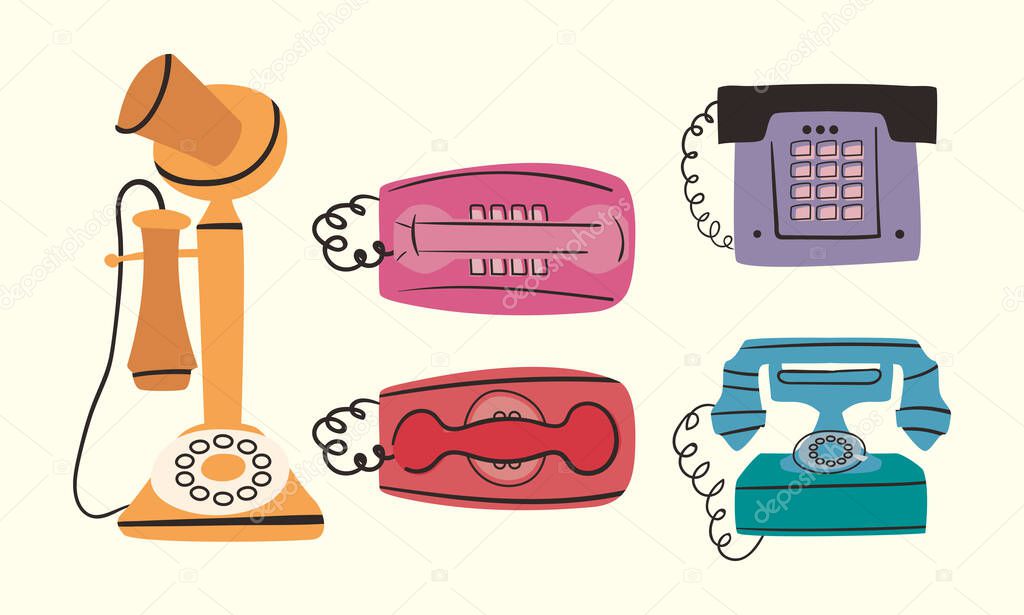 five classic telephones
