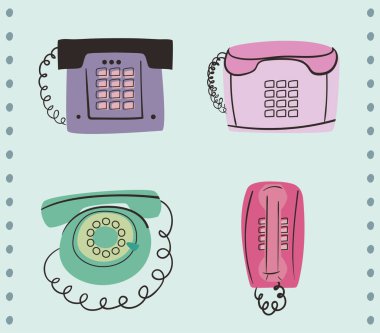 dört klasik telefon