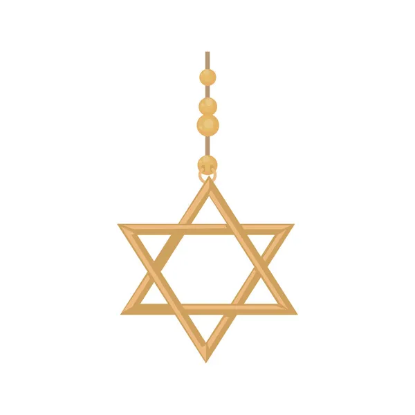 Εβραϊκό χρυσό αστέρι — Διανυσματικό Αρχείο