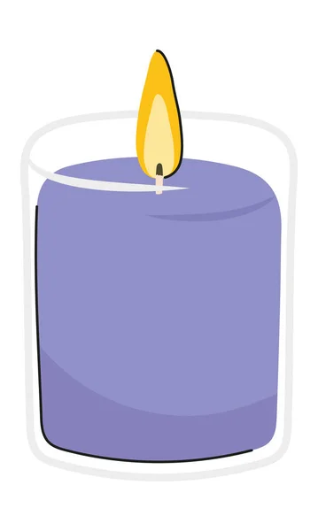 Bougie votive pourpre — Image vectorielle