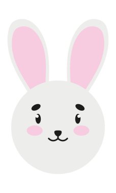 Sevimli tavşan kafası.