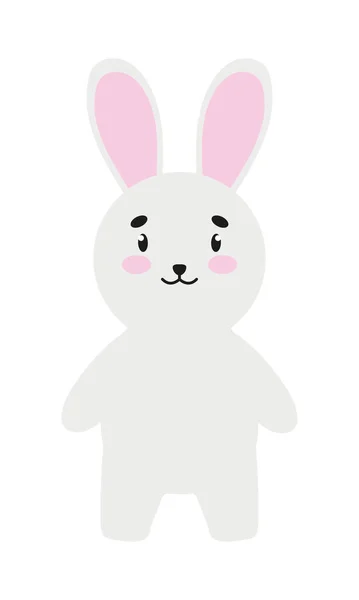 Lindo icono de conejo — Vector de stock