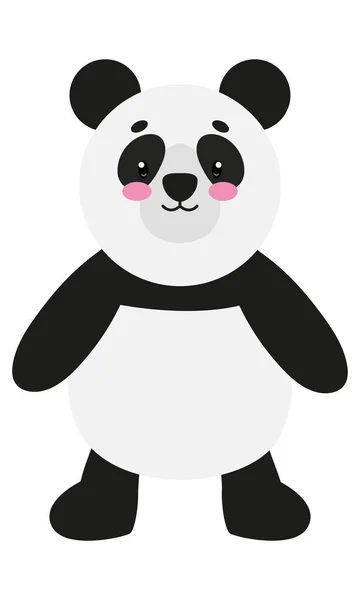 Urso panda bonito —  Vetores de Stock