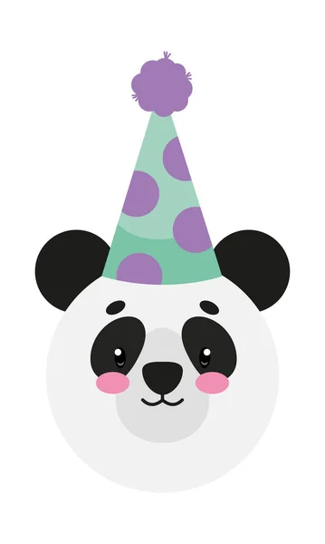 Narozeninový panda medvěd — Stockový vektor