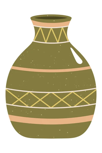 Vaso di ceramica verde — Vettoriale Stock