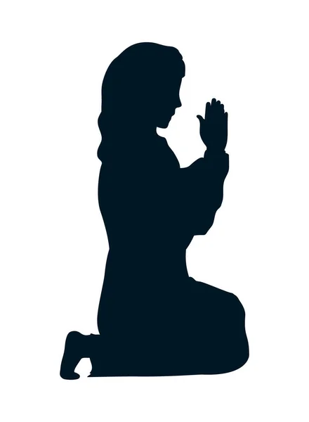 Икона Девы Марии — стоковый вектор