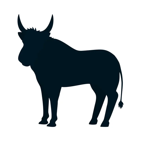 Obrázek ikony volku — Stockový vektor