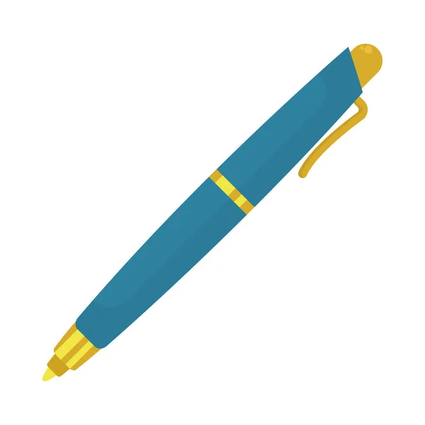 Elegante icona della penna — Vettoriale Stock