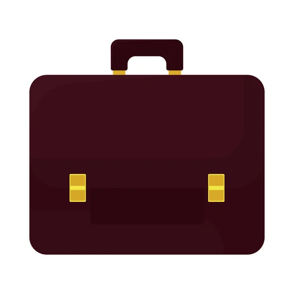 Elegante icono del maletín — Vector de stock