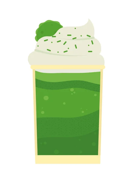 Matcha boisson froide — Image vectorielle