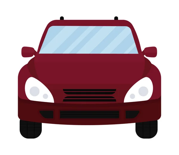 Red car icon — Stock Vector