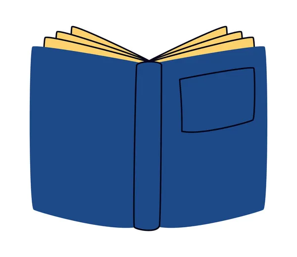 Livro com capa azul —  Vetores de Stock