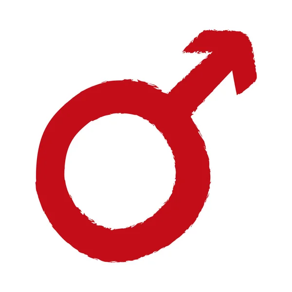 Männliches Geschlechtssymbol — Stockvektor