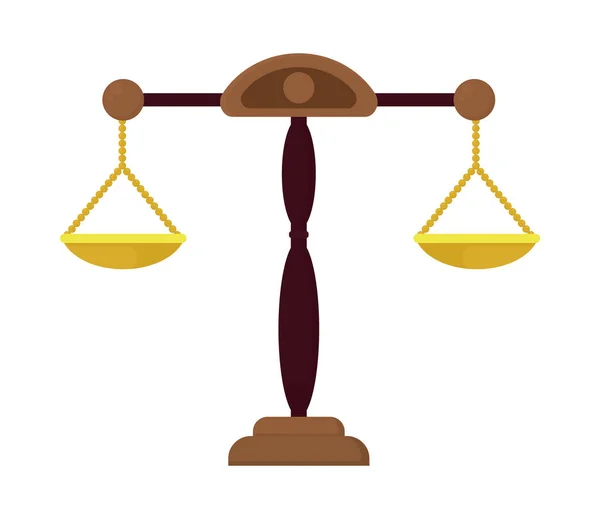 Gesetzesmaßstab-Ikone — Stockvektor