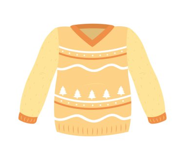 Sarı Noel süveter ikonu