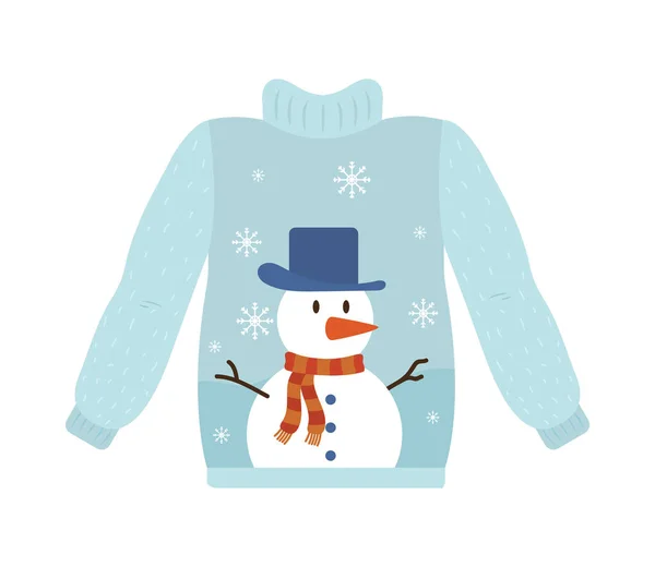Suéter de Navidad feo — Vector de stock