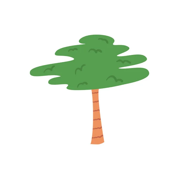 Gran árbol verde — Vector de stock