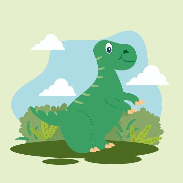 Feliz cartel de t-rex — Archivo Imágenes Vectoriales