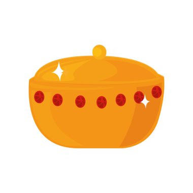 Altın vazo illüstrasyonu