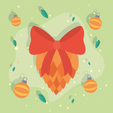 çam kozalağı kartı