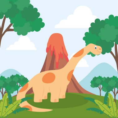 sarı brachiosaurus kartı
