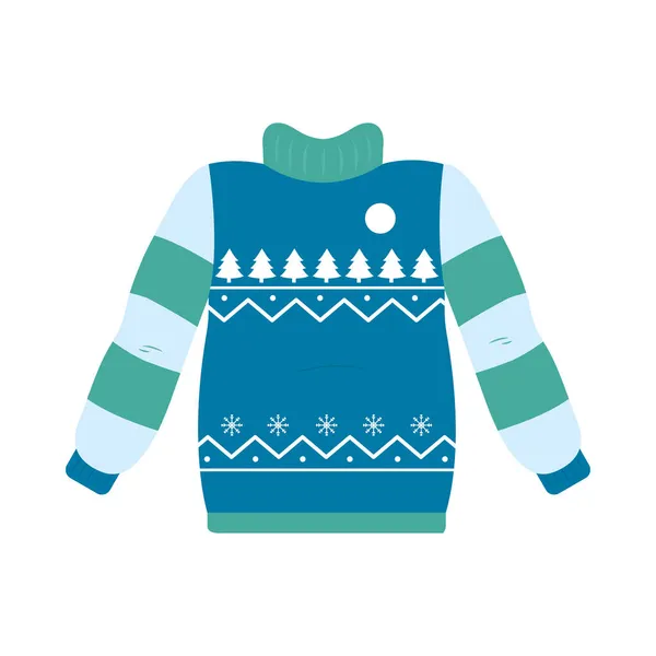 Christmas sweater icon — Stock Vector