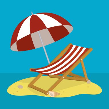 Plaj sandalyesi ile tatil tasarımı