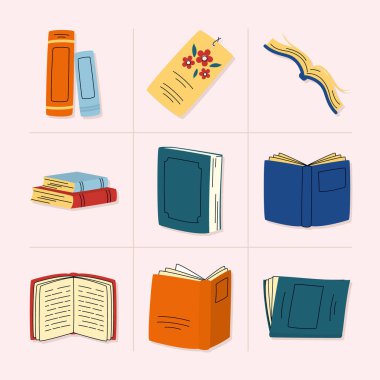 Kitaplar Icon set