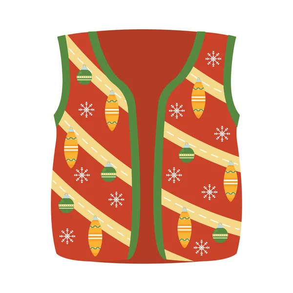 Gilet de boules de Noël — Image vectorielle