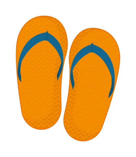 Значок пляжных сандалий — стоковый вектор
