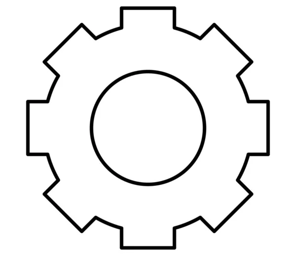 Ikona ozubeného kola — Stockový vektor