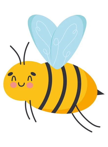 Ícone de abelha bonito — Vetor de Stock