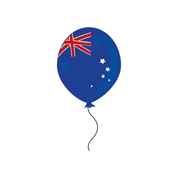 Léggömb ausztrál zászlóval — Stock Vector