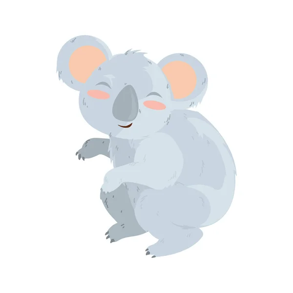 Niedlicher grauer Koala — Stockvektor