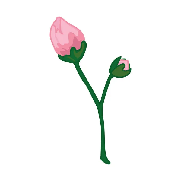 Rose avec tige — Image vectorielle