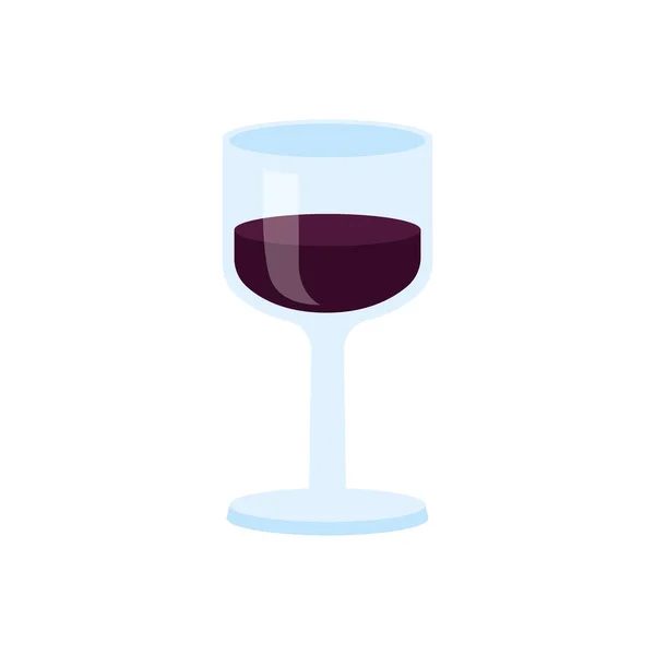 Conception de verre de vin — Image vectorielle