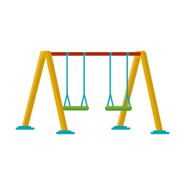 Aire de jeux swing design — Image vectorielle